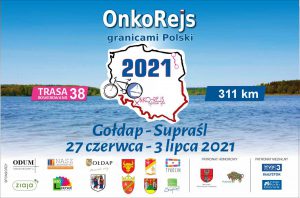 Plakat OnkoRejs Granicami Polski