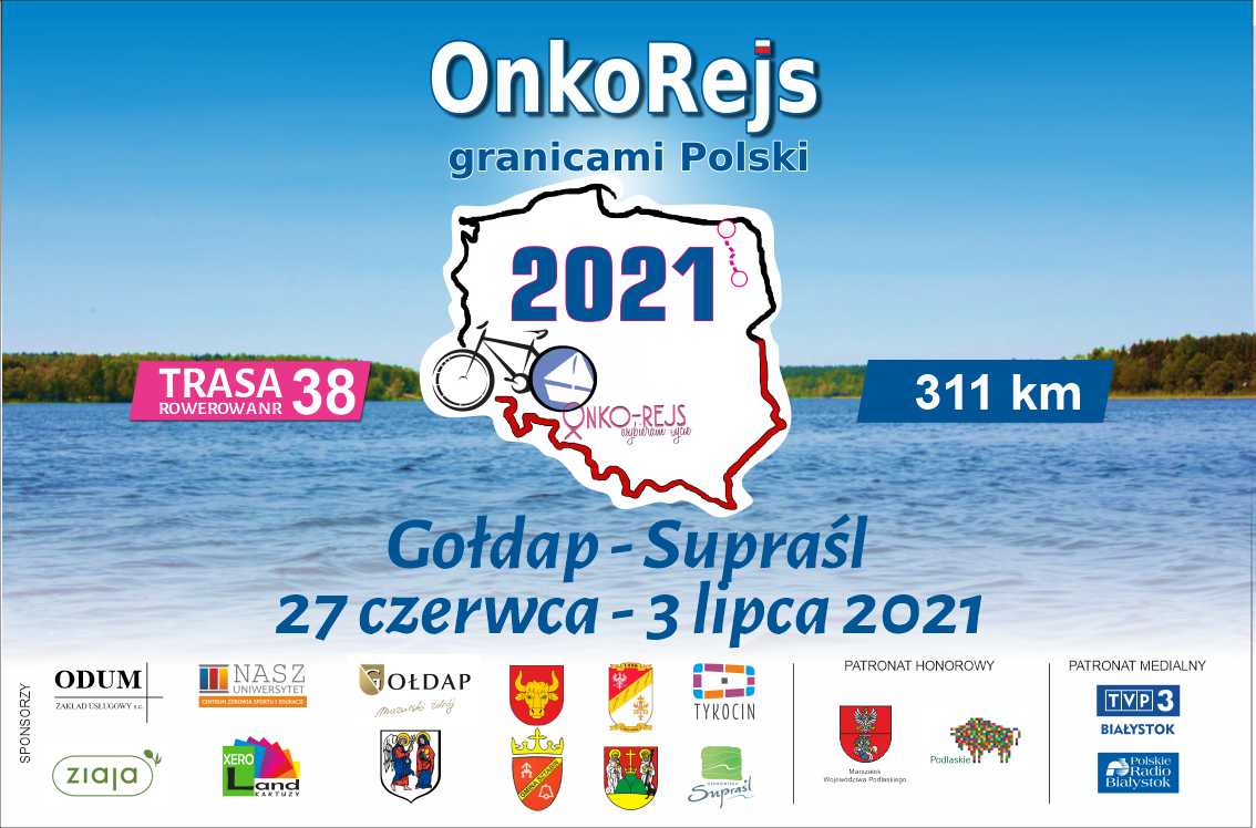 Plakat OnkoRejs Granicami Polski