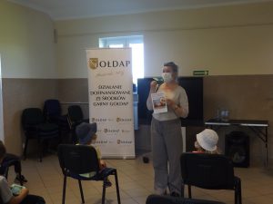Zdjęcie spotkania z przedstawicielem Powiatowej Stacji Sanitarno-Epidemiologiczna w Gołdapi